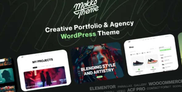 Mokko Creative Portfolio Agency WordPress Theme